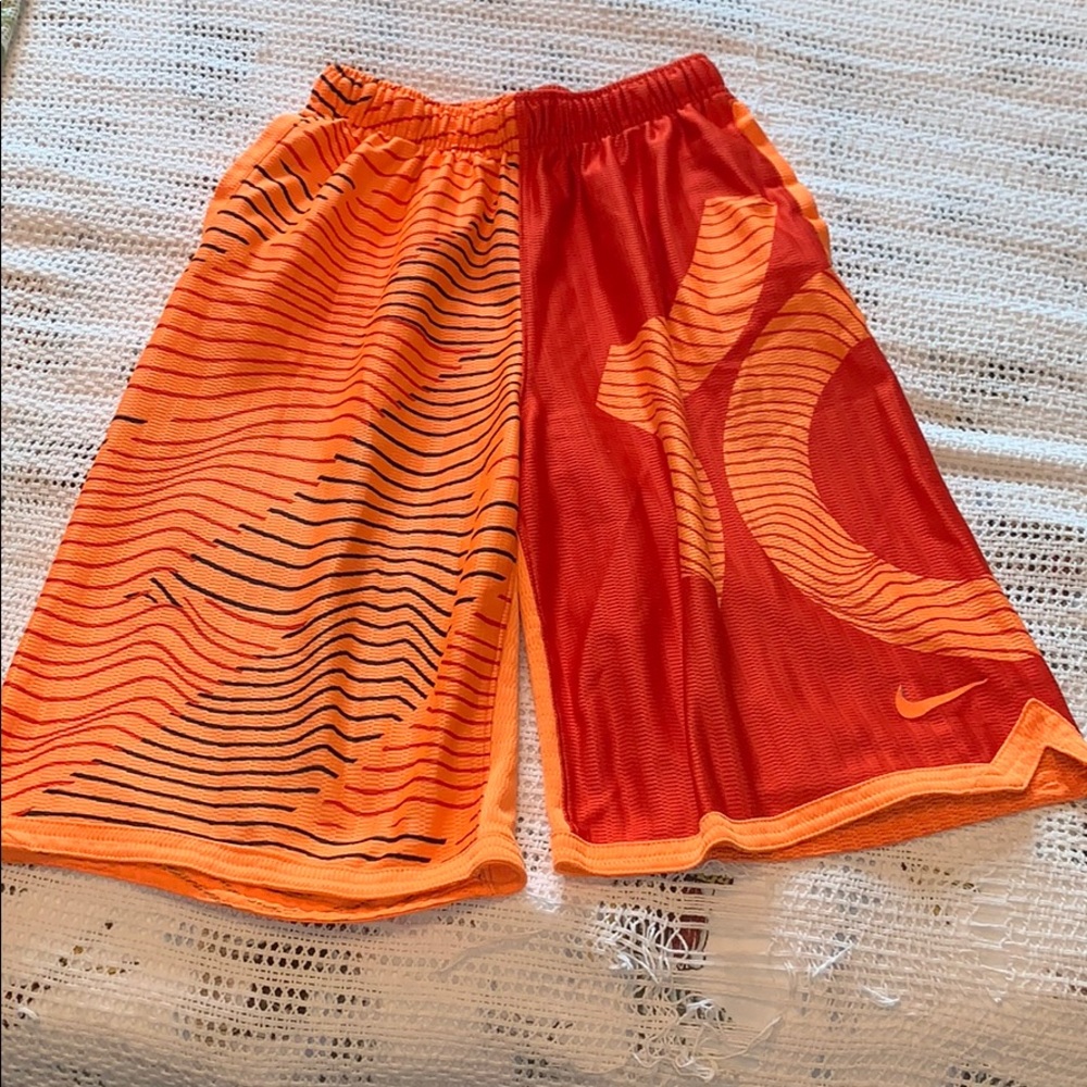 Kids orange Kevin Durant shorts